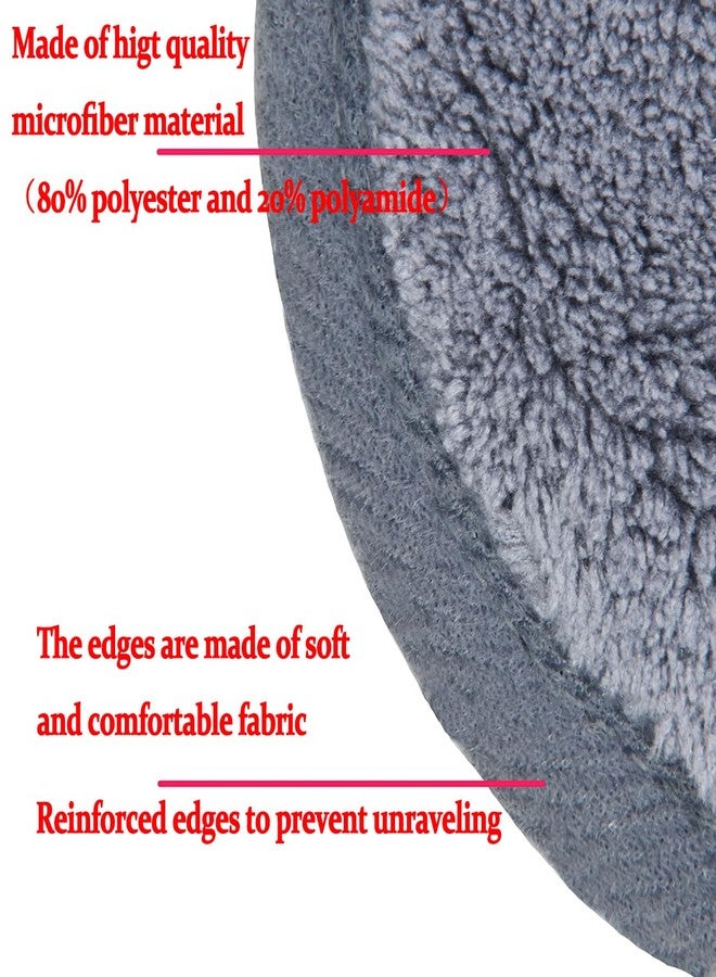 BloomSesame Reusable Makeup Remover Pads 16 Pack Microfiber Cleansing Facial Rounds Wipes Face, Eyes, Lips（3.5inch, grey） - Image 4
